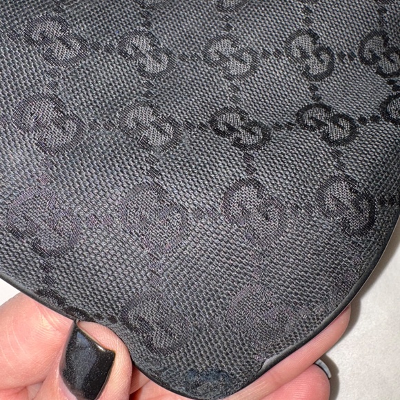 Gucci Pre-owned Gg Shelly Line Cross Body Shoulder Bag In Black, Red, Green - Picture 9 of 16